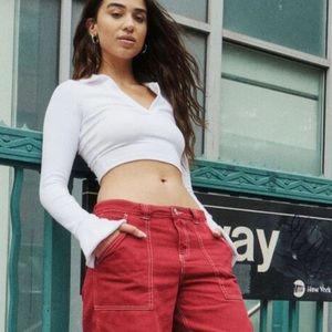 Garage red Dani carpenter pants